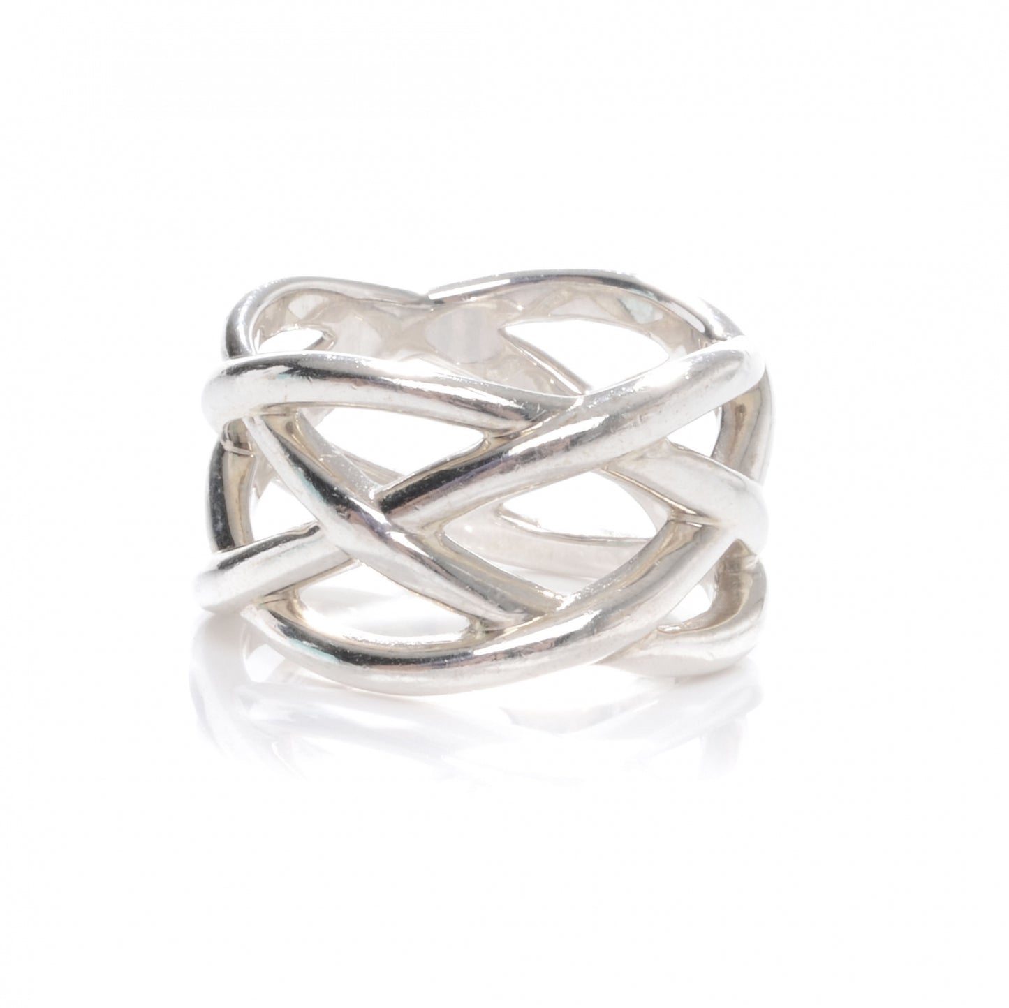 Sterling Silver Weave Ring 6.5