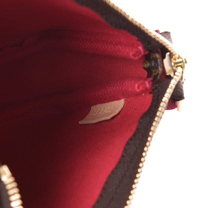 Louis Vuitton Monogram 2019 Christmas Animation Mini Courchevel Pochette Accessories Fuchsia 7 of 8