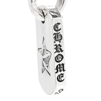 Chrome Hearts Sterling Silver Diamond Tiny Star Dog Tag Pave Charm 4 of 6
