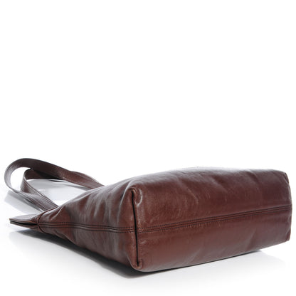 Chanel Leather CC Tote Brown 4 of 7