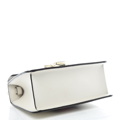 Gucci Calfskin Mini Sylvie Top Handle Bag White 7 of 13