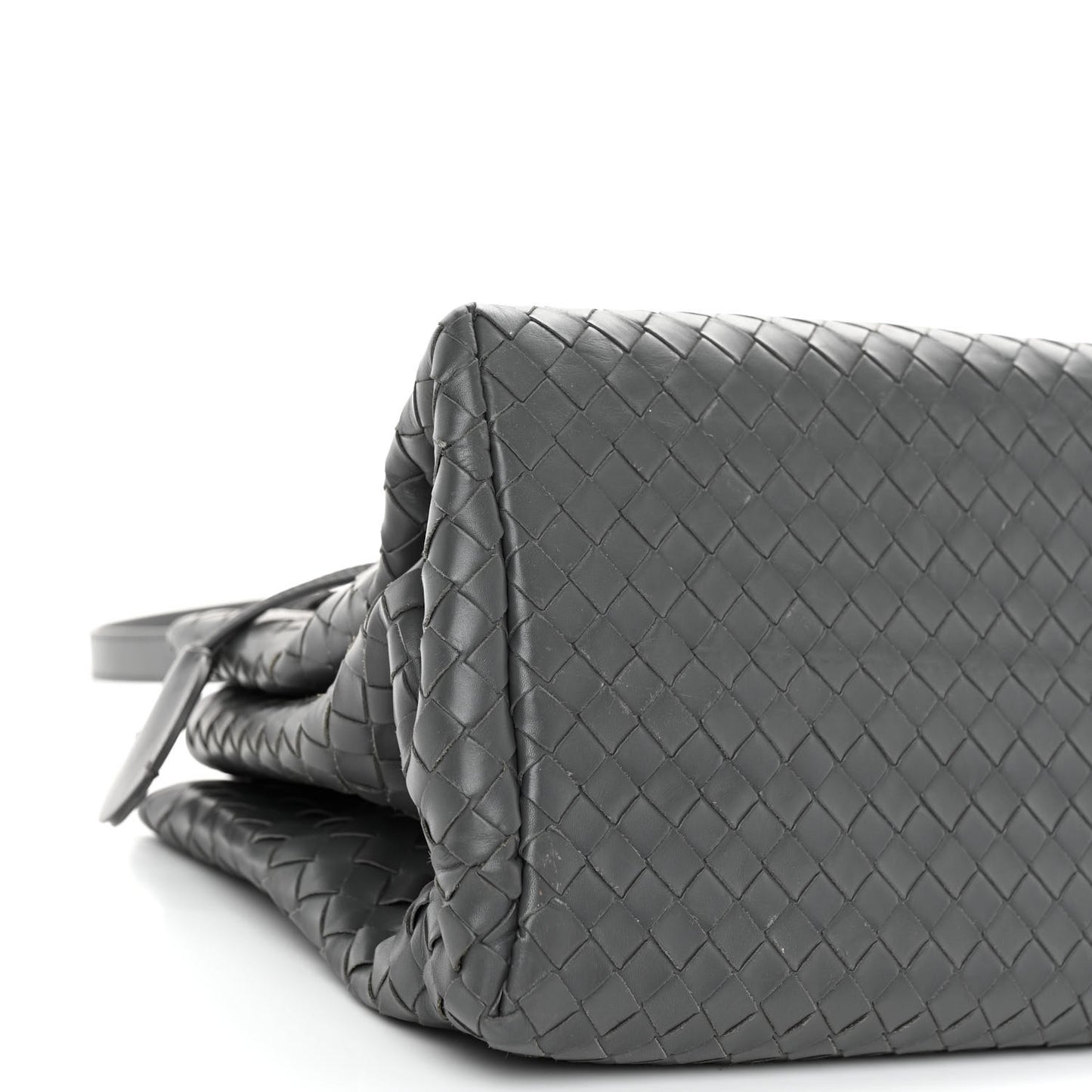 BOTTEGA VENETA Light Calf Intrecciato Small Roma Light Grey