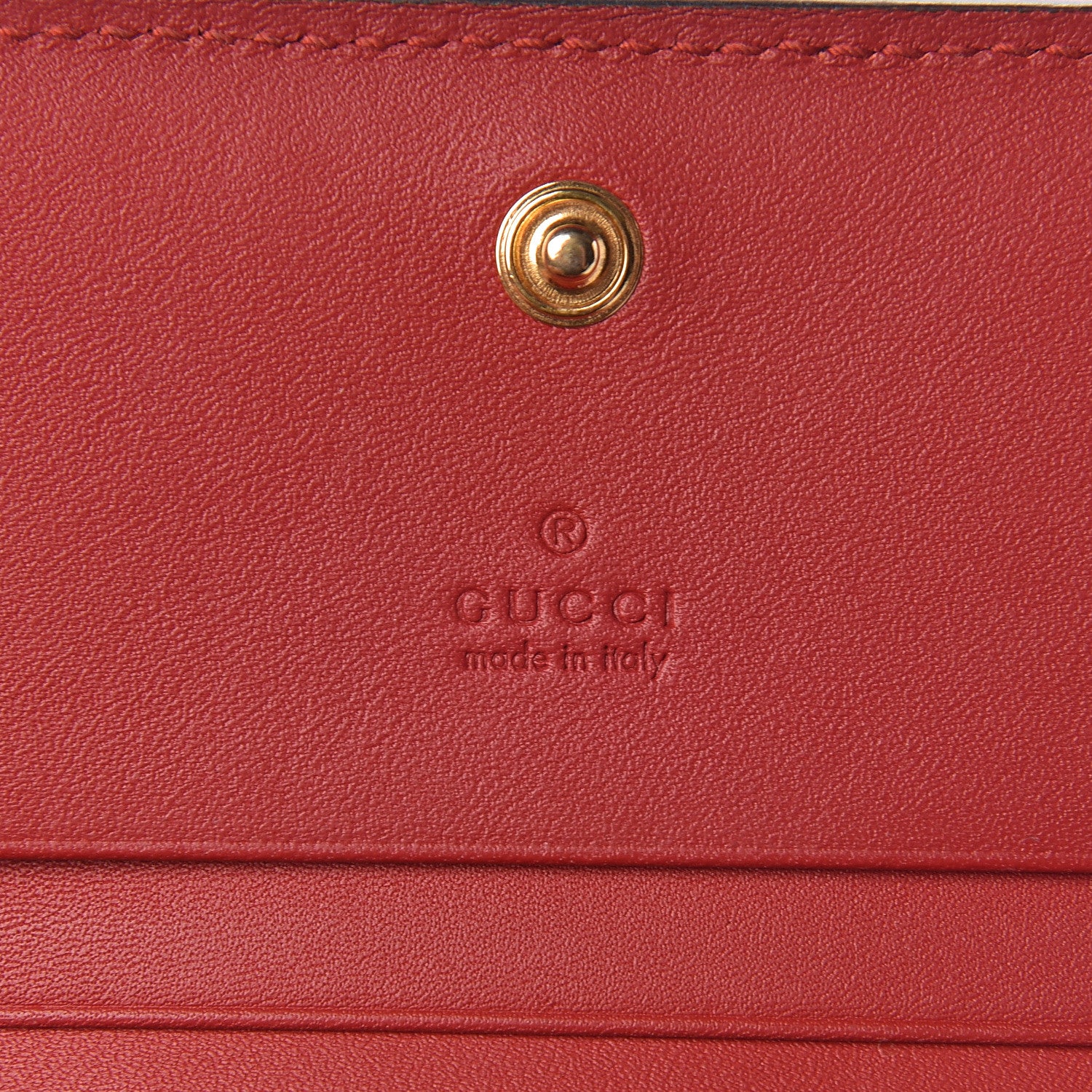 Gucci Soft GG Supreme Monogram Mystic Cat Card Case Wallet 6 of 7