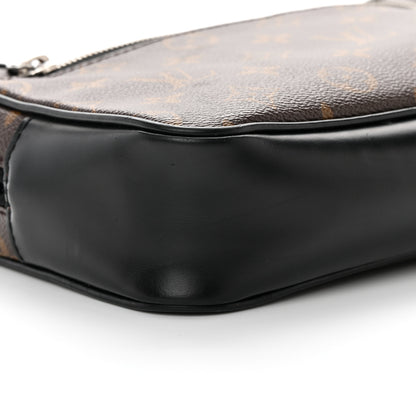 Louis Vuitton Monogram Macassar Kasai Clutch Black 9 of 10