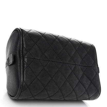Chanel Calfskin Quilted Small Bowler Black 4 of 10