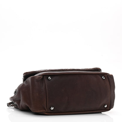 Chanel Calfskin Diamond Stitch Accordion Flap Brown 3 of 9