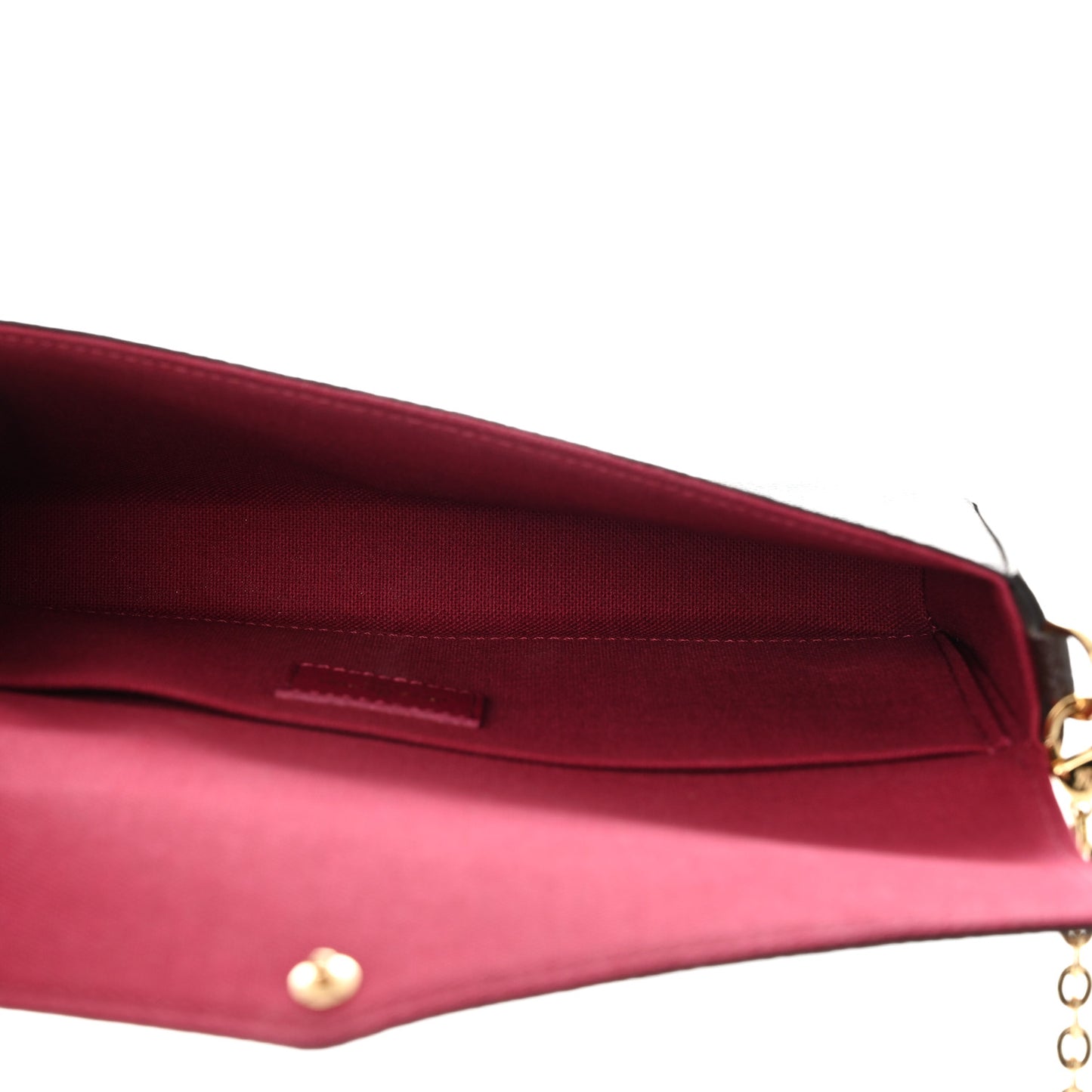 Monogram Pochette Felicie Chain Wallet Fuchsia