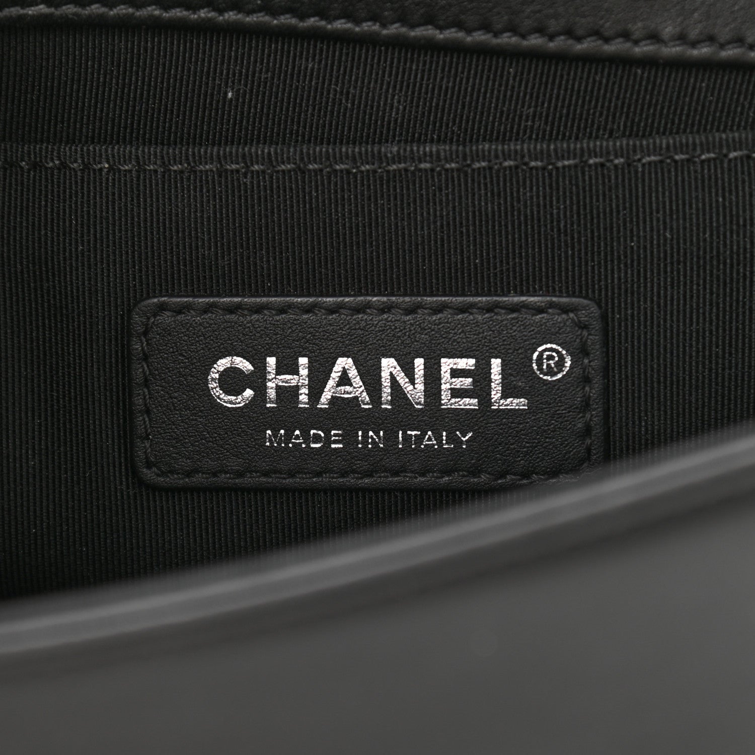 Chanel Calfskin Chevron Quilted Small Boy Flap Black 6 of 12