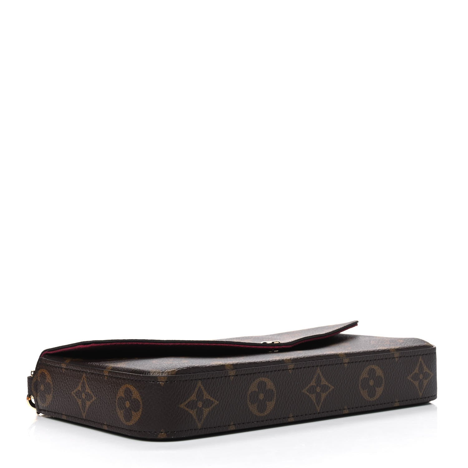 Louis Vuitton Monogram Pochette Felicie Chain Wallet Fuchsia 3 of 5