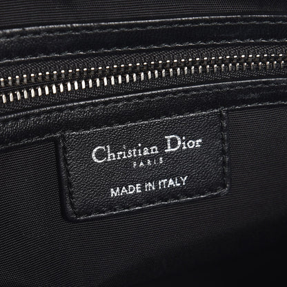 Christian Dior Lambskin Cannage Small Dior Soft Zipped Shopping Tote Black 6 of 7