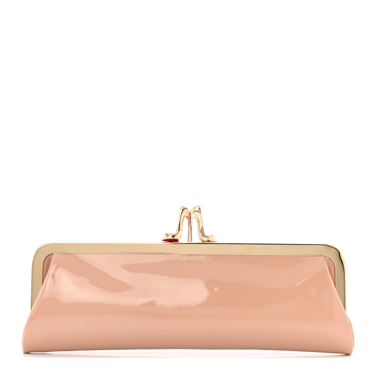 Christian Louboutin Patent Miss Loubi Clutch Nude 1 of 8