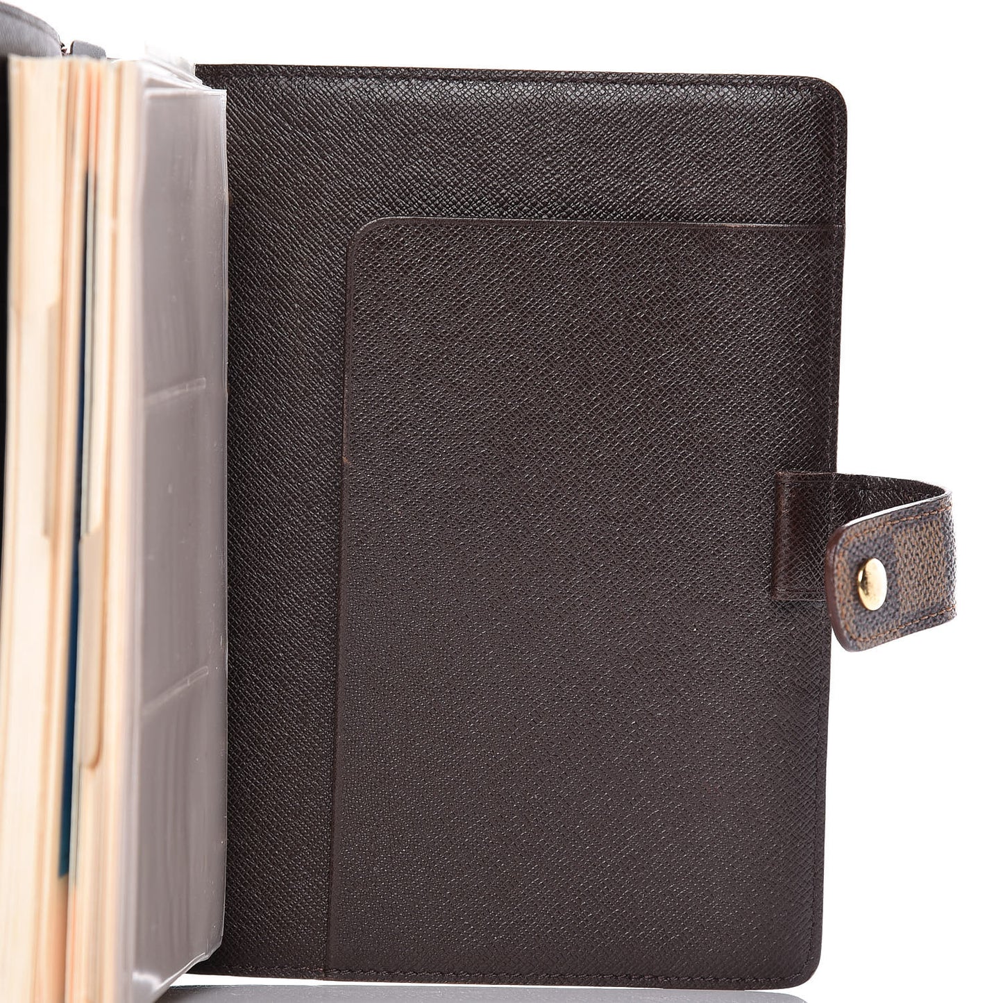 Damier Ebene Medium Ring Agenda Cover
