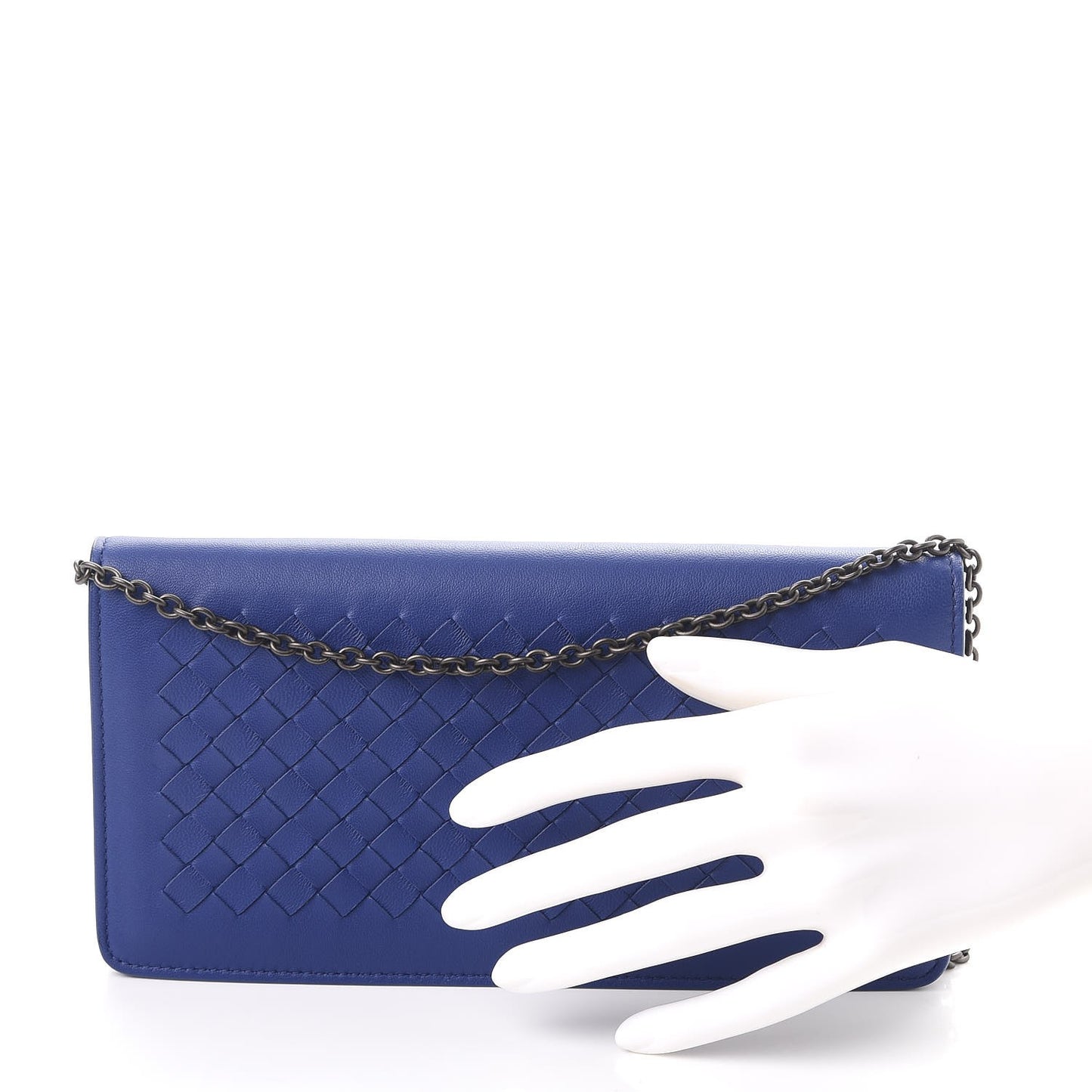 Nappa Intrecciato Continental Wallet on Chain Cobalt
