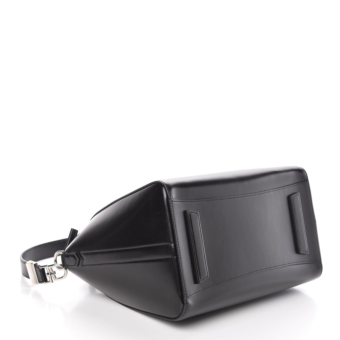 Shiny Lord Calfskin Medium Antigona Black