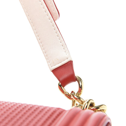 Chanel Lambskin Embossed New Medium Boy Cube Flap Red 18 of 21
