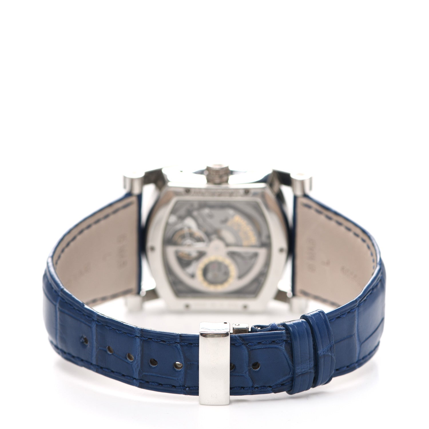 Bulgari Platinum Alligator 38mm Assioma Tourbillon Perpetual Calendar Automatic Watch 3 of 5
