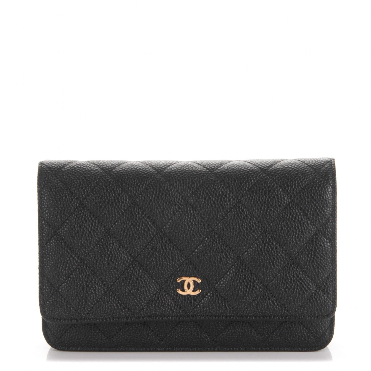 Chanel Caviar Quilted Wallet On Chain WOC Black 1 of 8