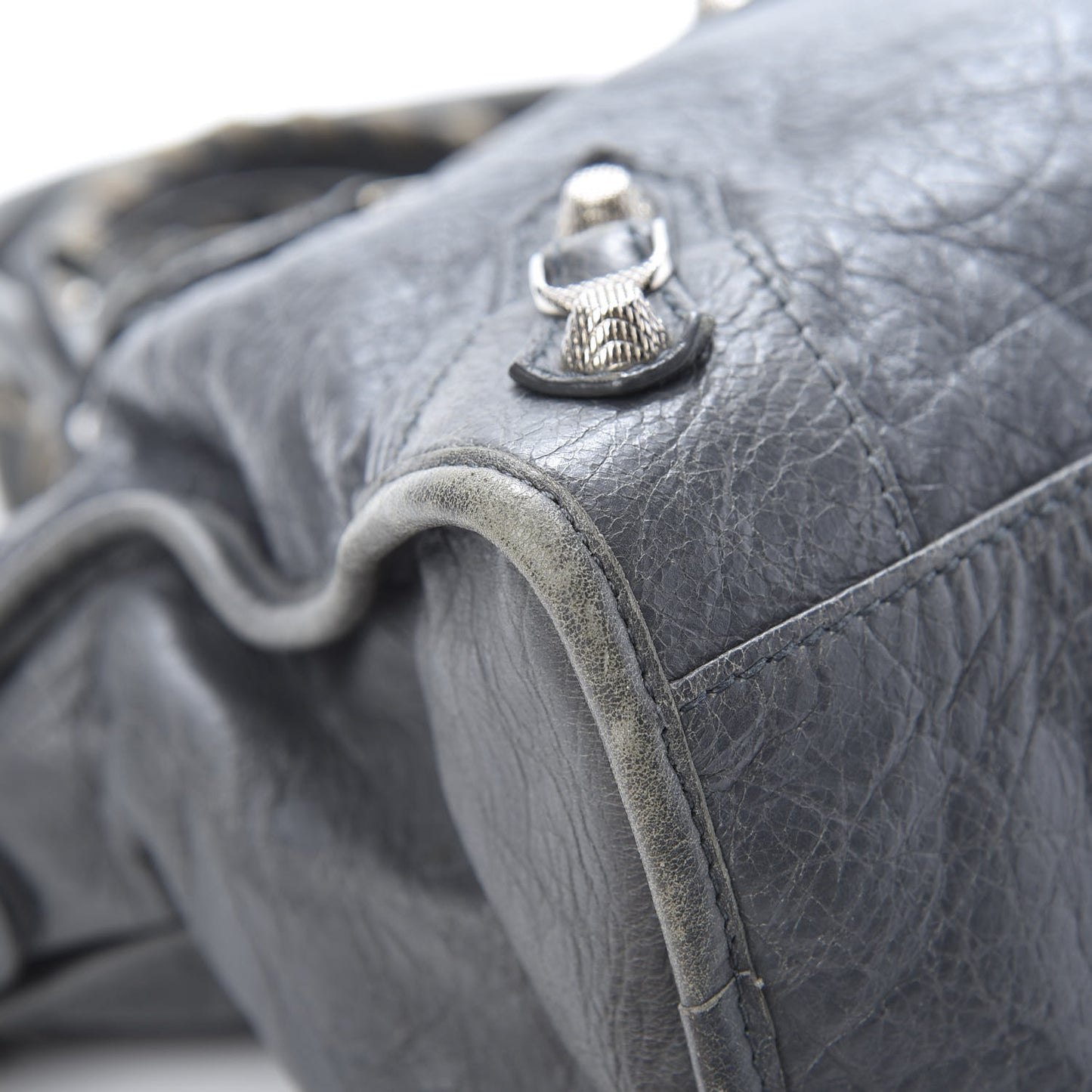 Agneau Giant 12 Silver Hardware Gris Tarmac