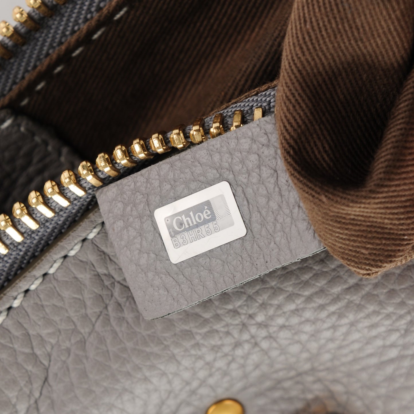 Calfskin Medium Marcie Satchel Cashmere Grey
