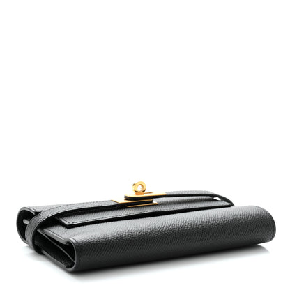 Hermes Epsom Medium Kelly Wallet Black 7 of 12