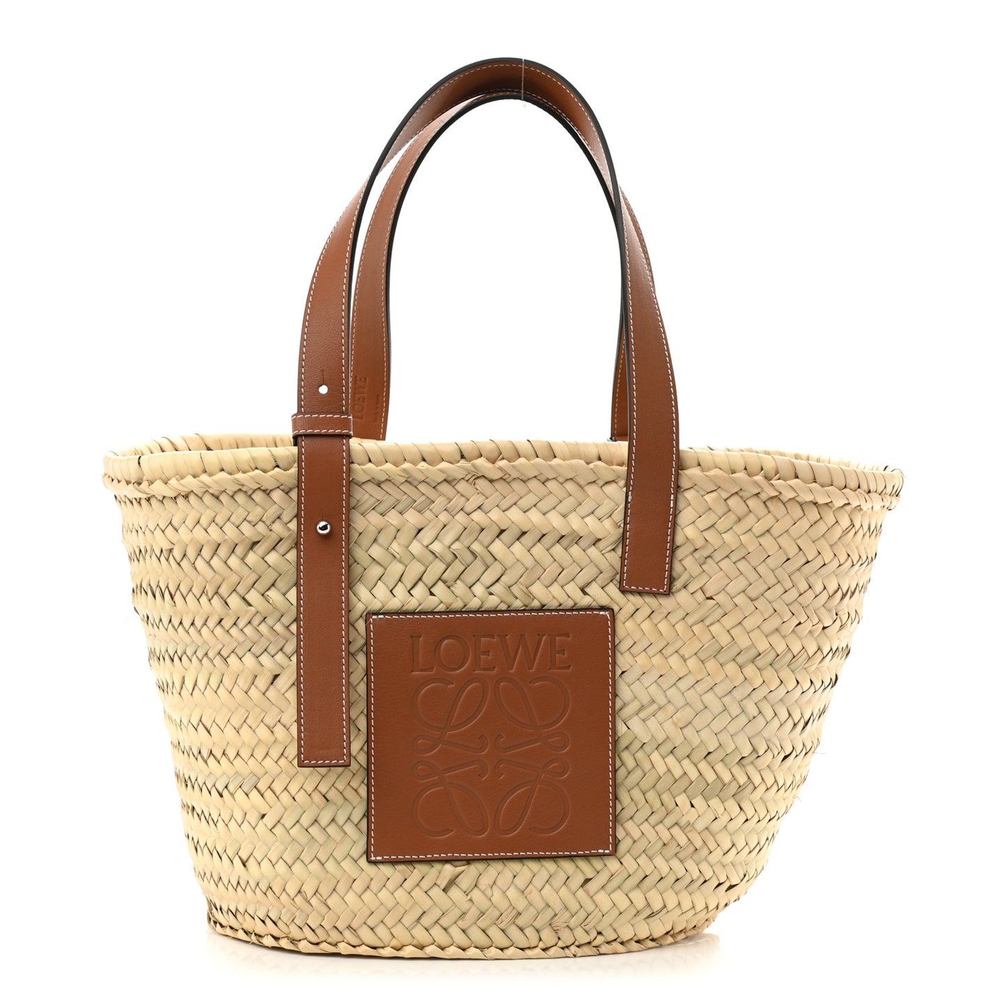 Raffia Basket Tote Bag Natural Tan