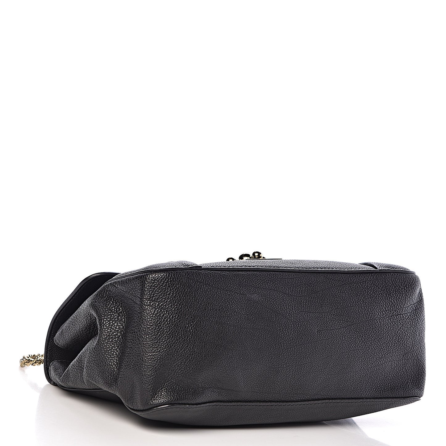 Calfskin Medium Elsie Shoulder Bag Black