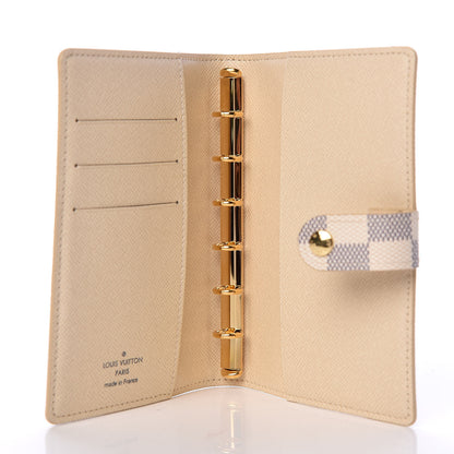 Louis Vuitton Damier Azur Small Ring Agenda Cover 5 of 7