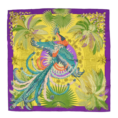Hermes Silk Mythiques Phoenix Coloriage Scarf 90 1 of 3