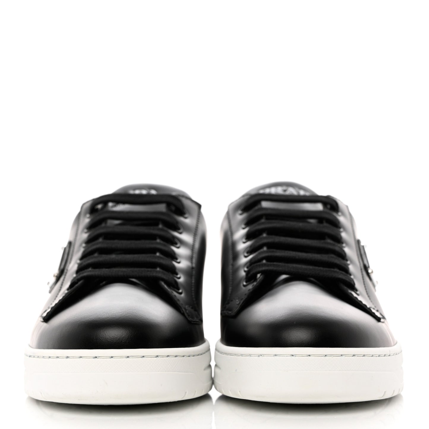 Spazzolato Rois Triangle Womens Downtown Low Top 30mm Sneakers 40 Black White