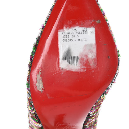 Christian Louboutin Paillettes Caresse Pigalle Follies 100 Pumps 37.5 Multicolor 13 of 16