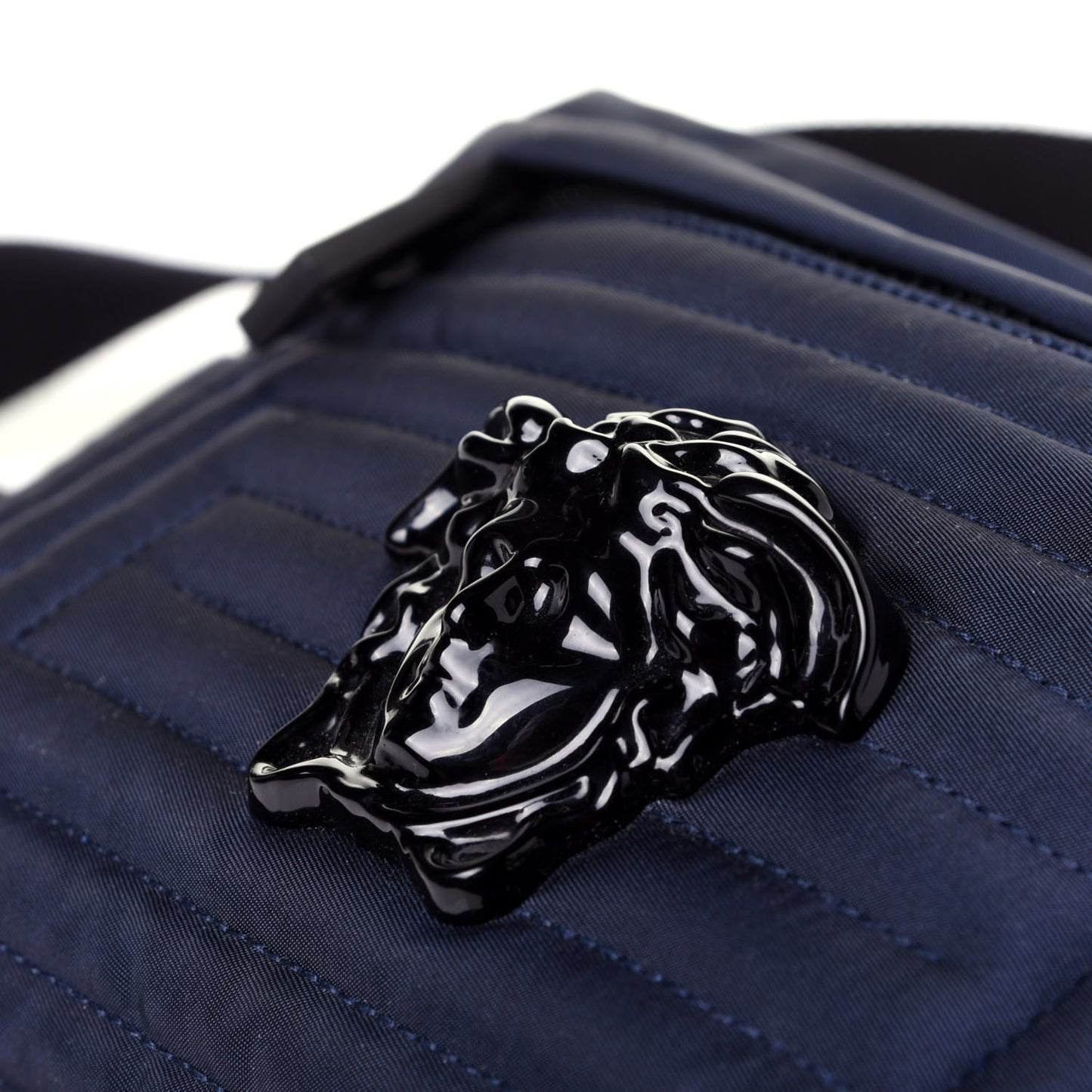 Nylon Palazzo Medusa Belt Bag Navy