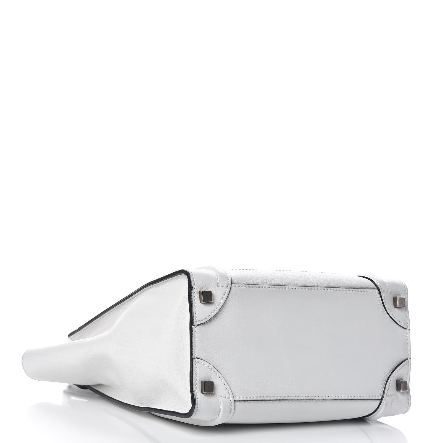 Celine Calfskin Micro Luggage White 4 of 12