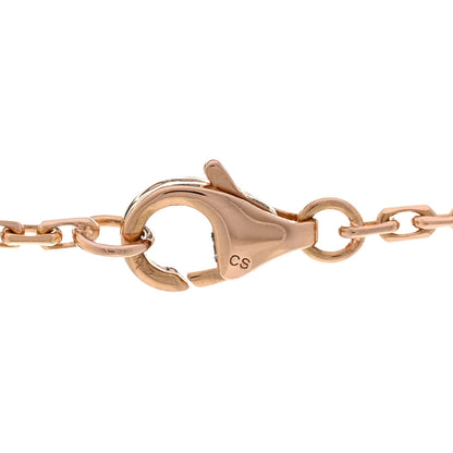 Cartier 18K Pink Gold 3 Diamonds LOVE Pendant Necklace 5 of 6