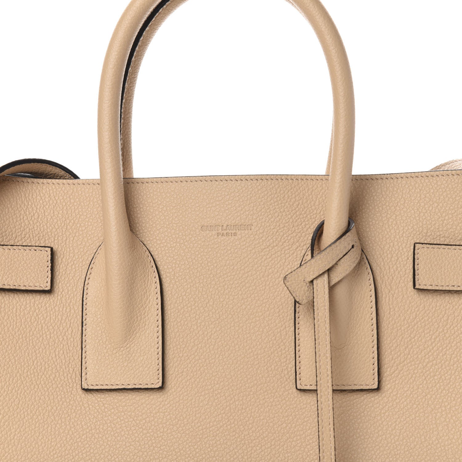 Saint Laurent Calfskin Small Sac De Jour Dark Beige 10 of 10