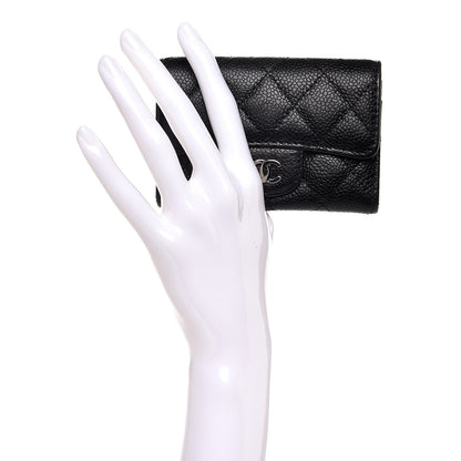 Chanel Caviar Quilted Flap Card Holder Black 2 of 8