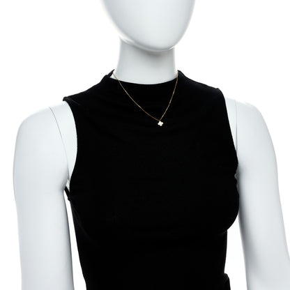 Van Cleef & Arpels 18K Yellow Gold Mother of Pearl Sweet Alhambra Pendant Necklace 2 of 5