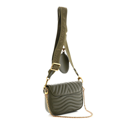 Louis Vuitton Calfskin New Wave Multi Pochette Kaki 3 of 11