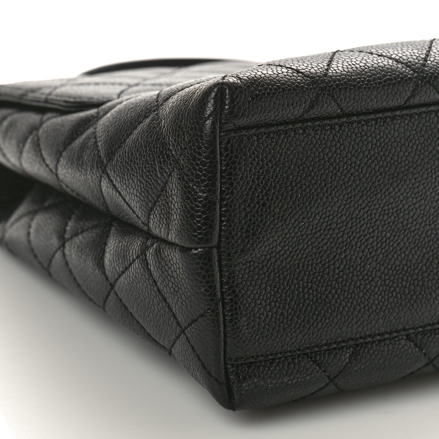 Chanel Caviar Quilted Jumbo Kelly Flap Black 9 of 10
