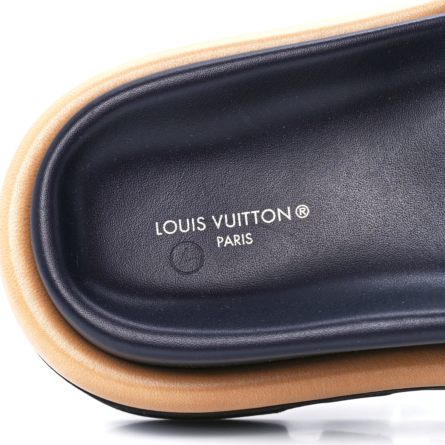 Louis Vuitton Nylon Monogram Womens Pool Pillow Comfort Mules 37 Navy Blue 7 of 8