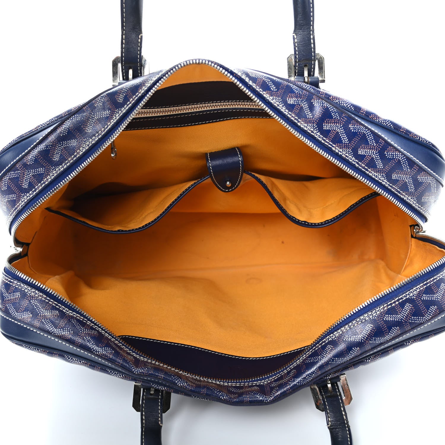 Goyard Goyardine Ambassade MM Briefcase Navy 725722 – FASHIONPHILE