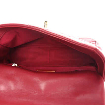 Chanel Goatskin Quilted Medium Chanel 19 Flap Red 5 of 14