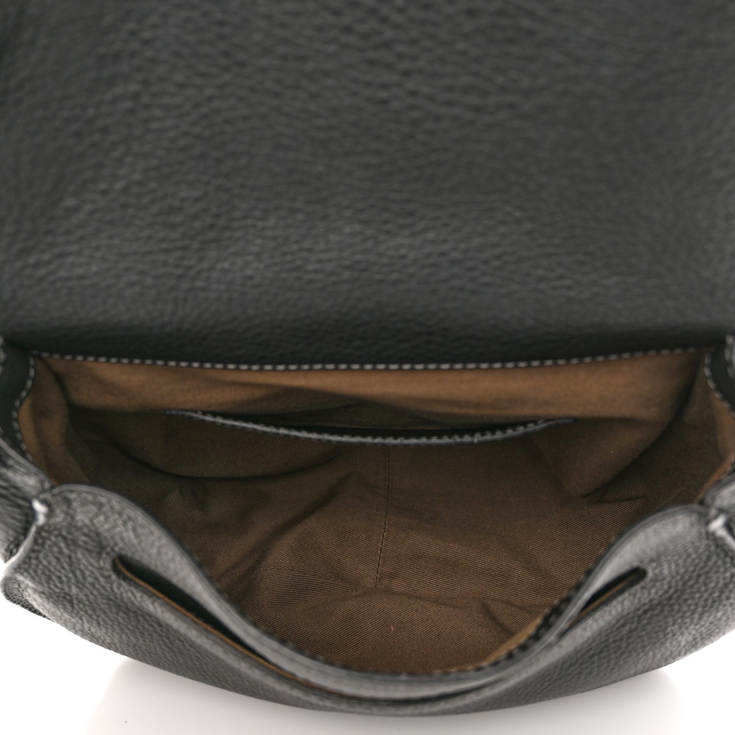Calfskin Medium Marcie Round Crossbody Bag Black