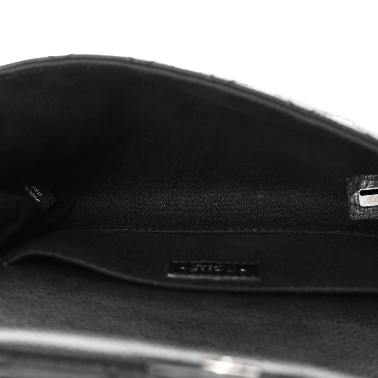 Chanel Grained Calfskin Quilted 2.55 Reissue Flap Belt Bag Clutch Black 5 of 13
