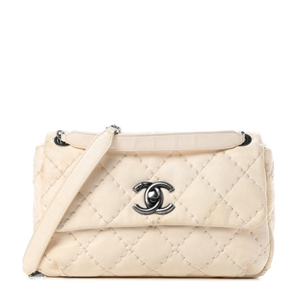 Chanel Calfskin Ultimate Stitch Flap White 1 of 13