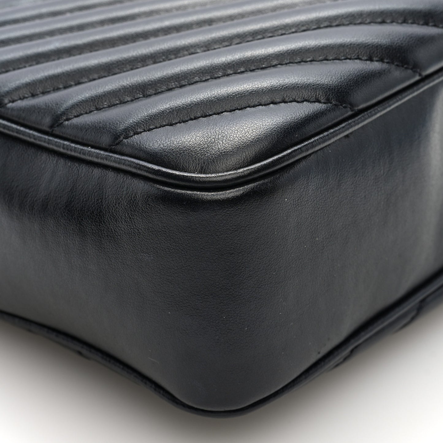 Calfskin Matelasse Monogram Lou Camera Bag Black