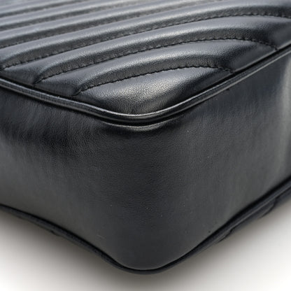Saint Laurent Calfskin Matelasse Monogram Lou Camera Bag Black 8 of 9