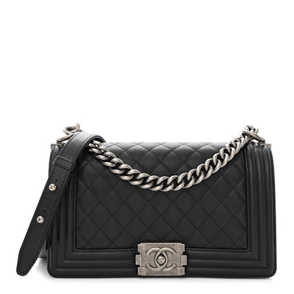 Chanel Caviar Quilted Medium Boy Flap Black 1 of 10