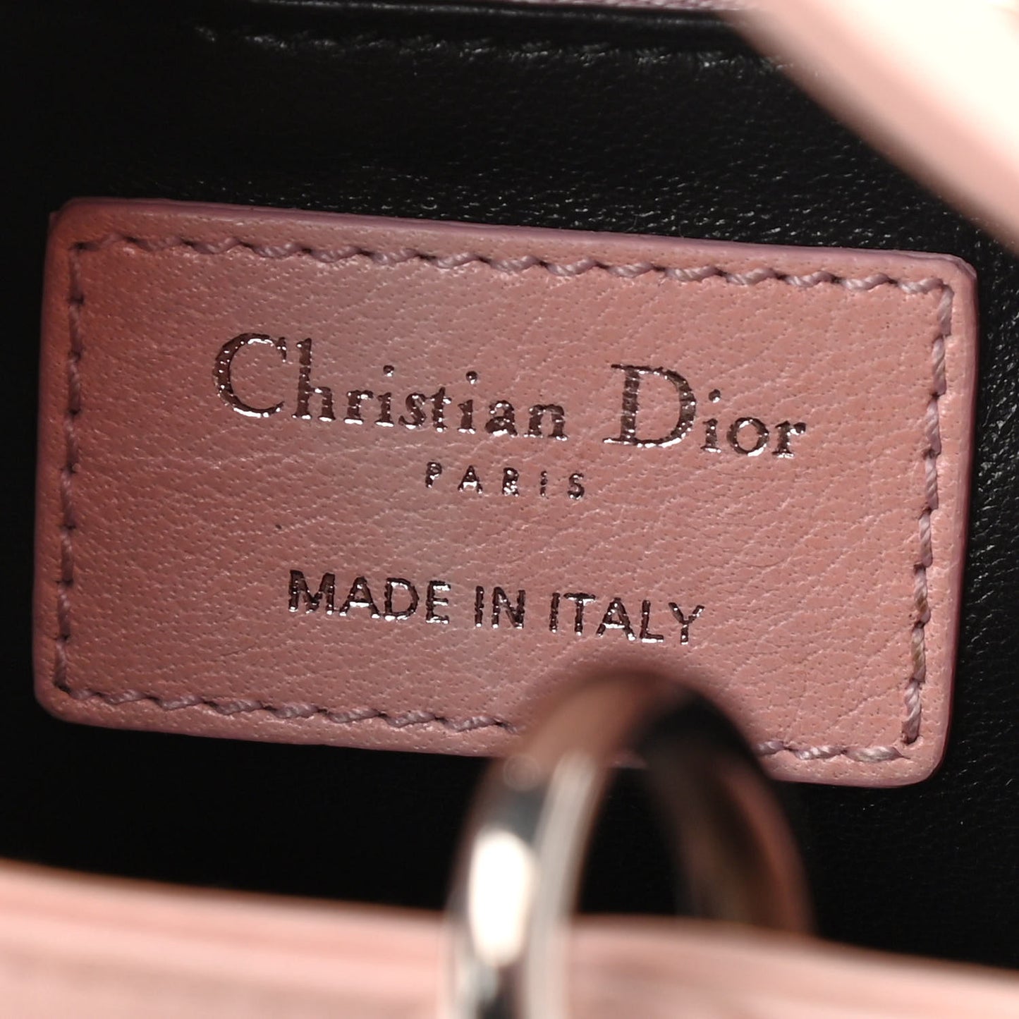 Sequin Embroidered Mini Lady Dior Pink