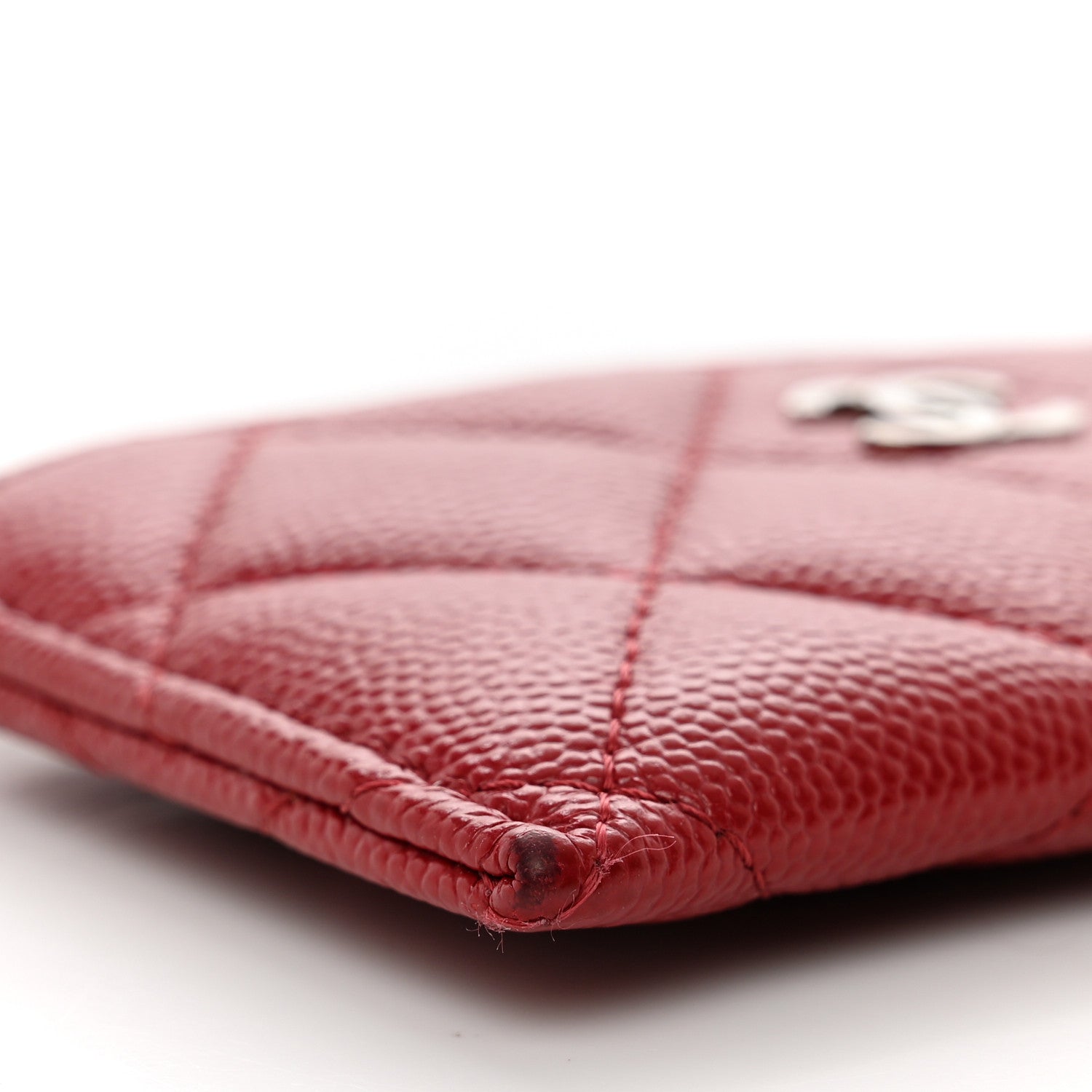 Chanel Caviar Quilted Card Holder Red 9 of 11