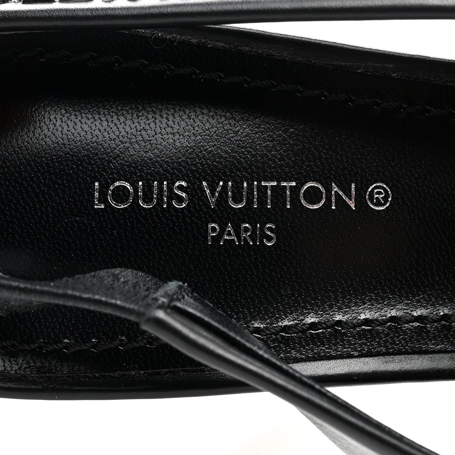Louis Vuitton Calfskin Slingback Pumps 35 Black 7 of 11
